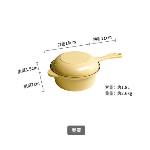 Cast Iron Single Handle Saucepan